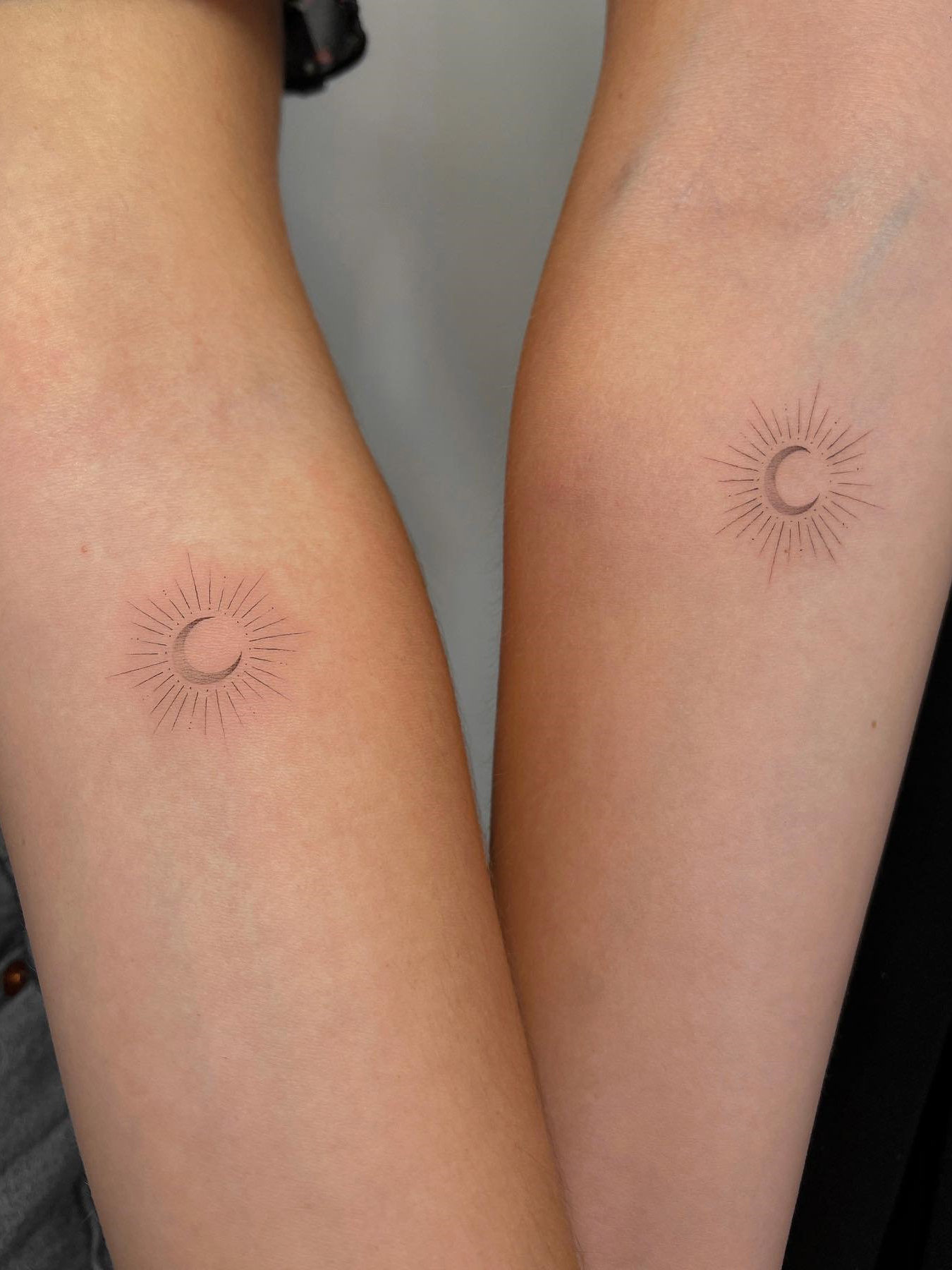 Inner Arm Tattoos for Females, moon tattoos