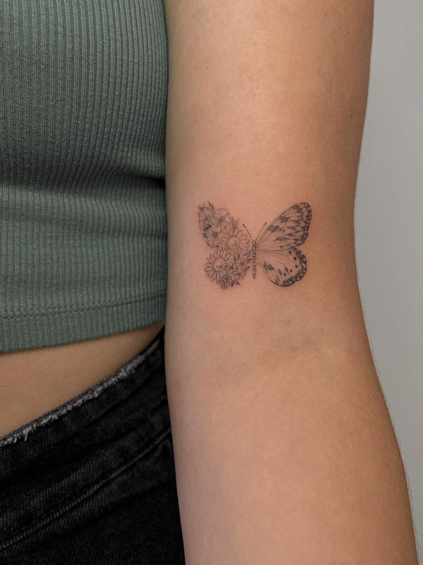 Inner Arm Tattoos for Females, butterfly tattoo ideas