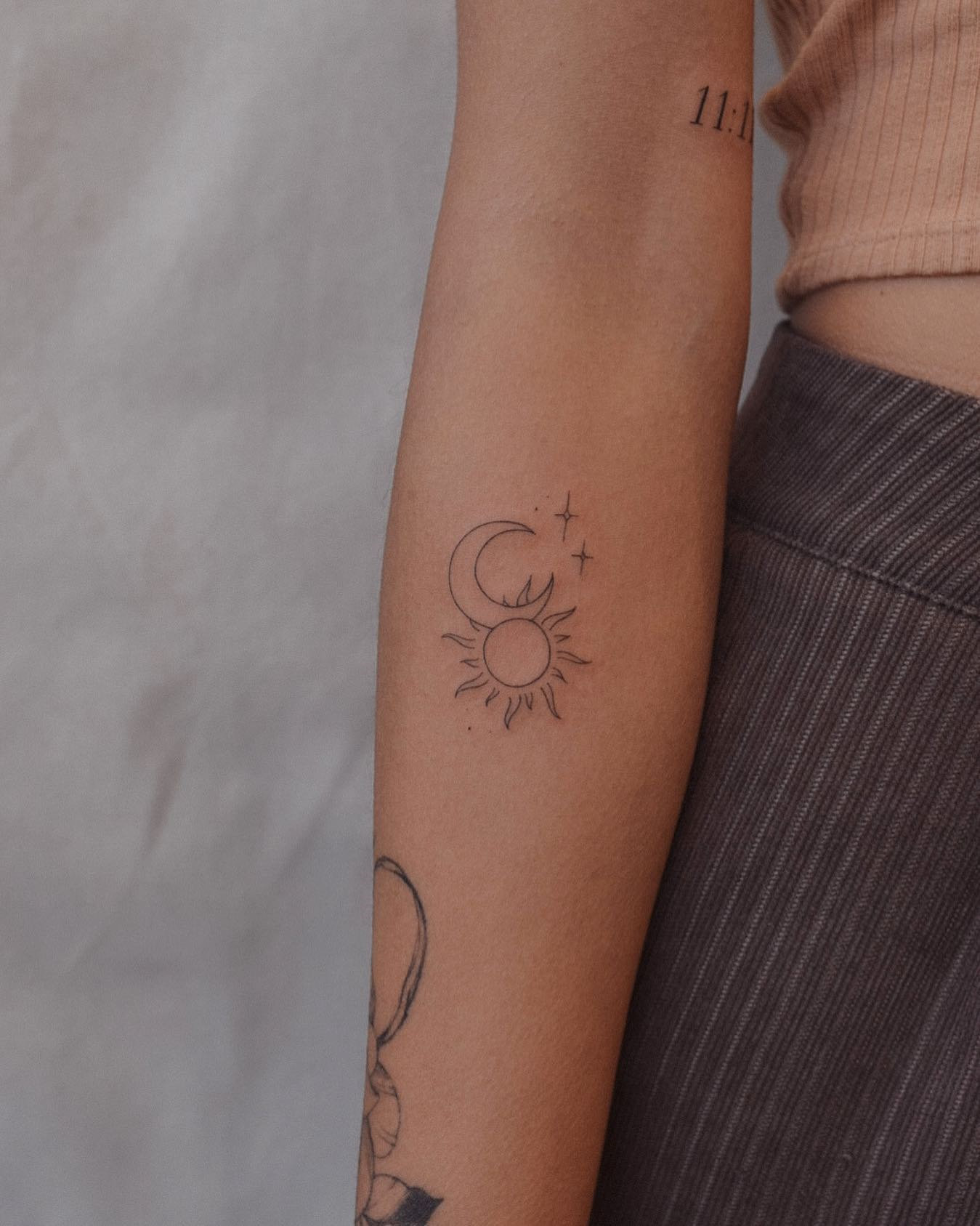 moon and sun tattoos