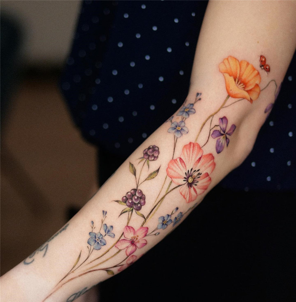 flower tattoos for woman