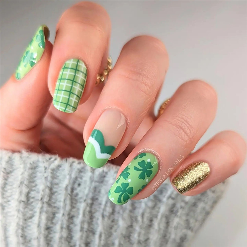 green nail designs