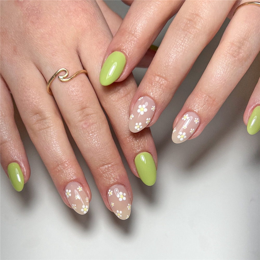 green nail designs