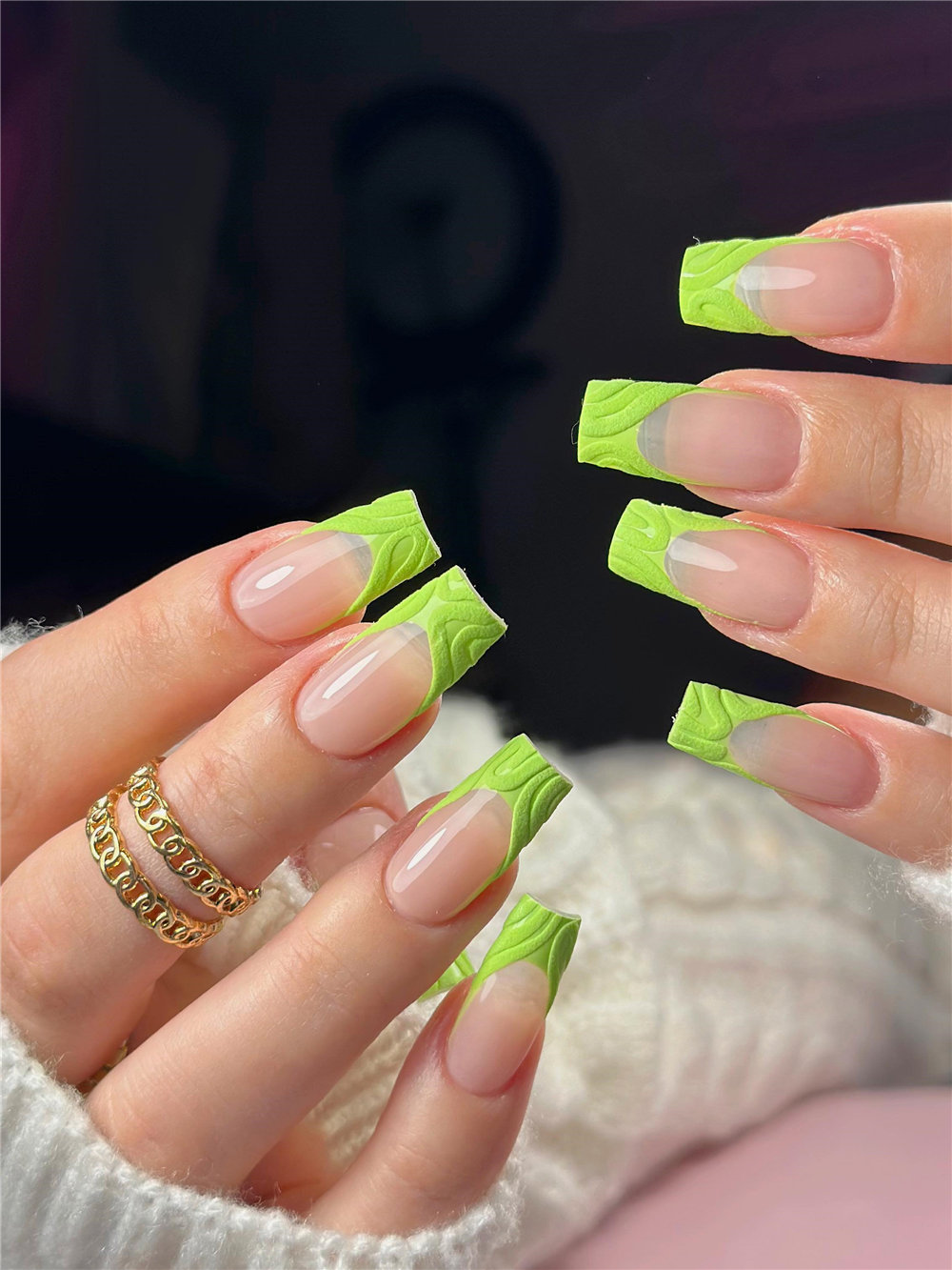 green nail designs