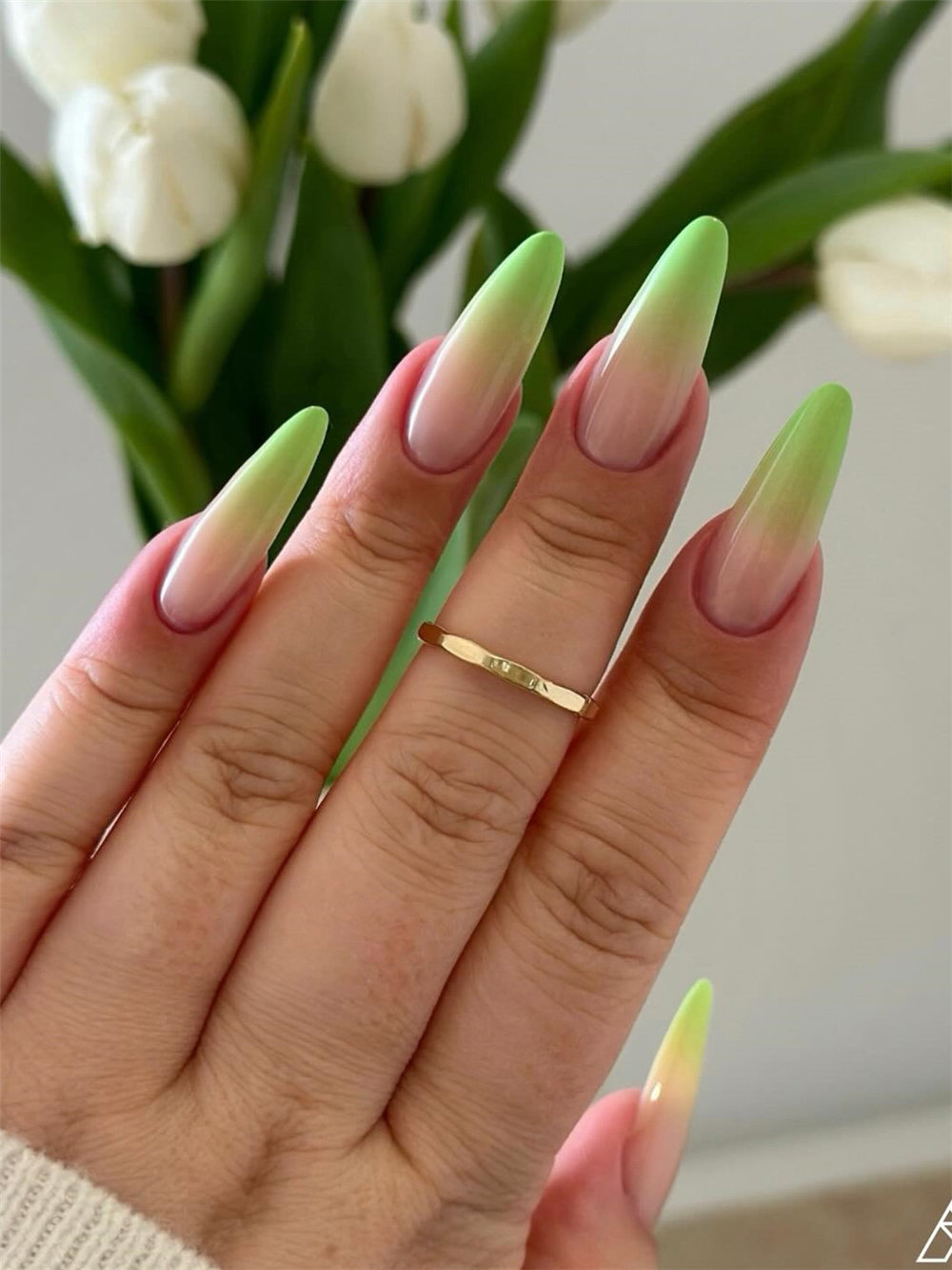 green nail designs