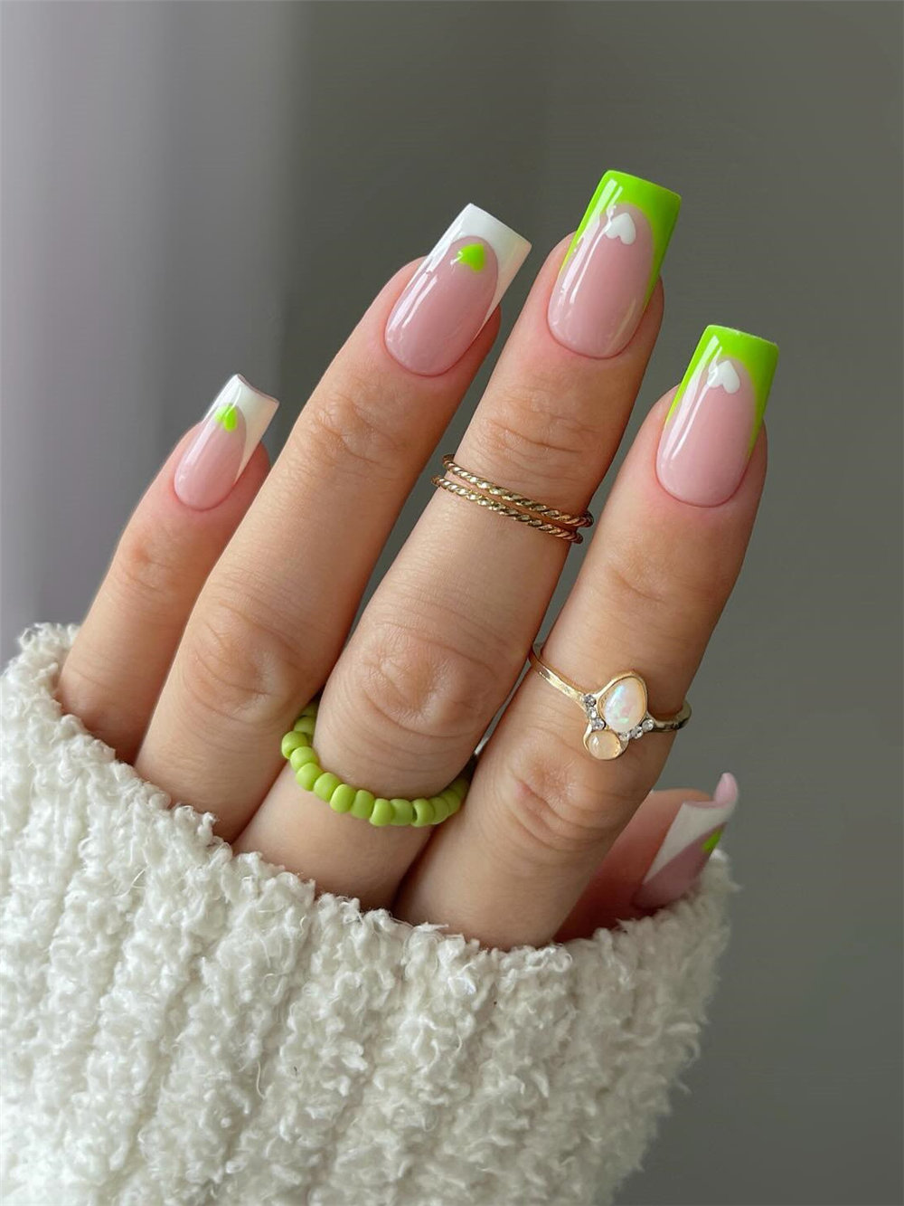 green nail designs