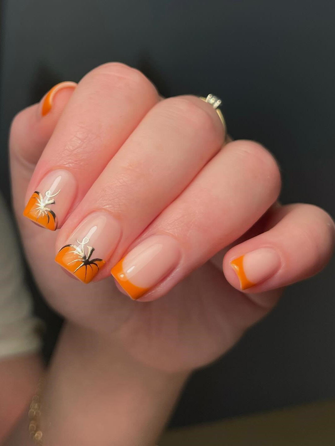 Cute Pumpkin Nails