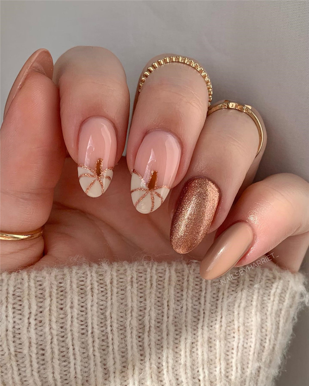 Cute Pumpkin Nails