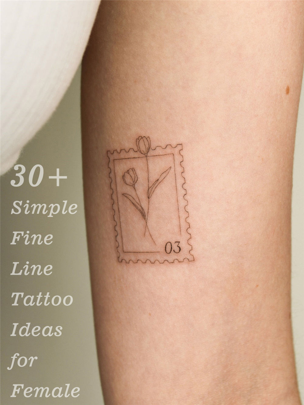 30+ Simple Fine Line Tattoo Ideas for Female