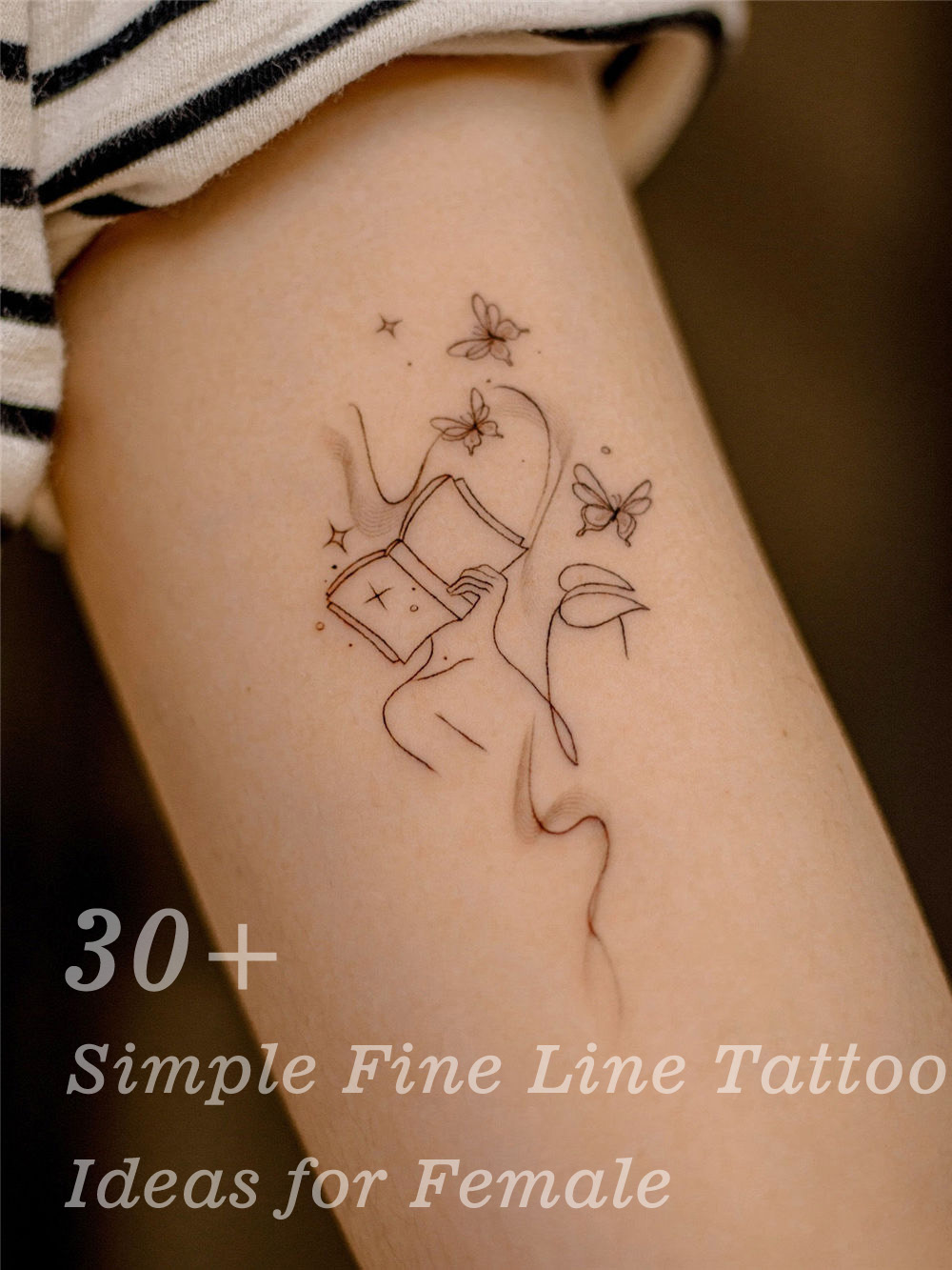 30+ Simple Fine Line Tattoo Ideas for Female