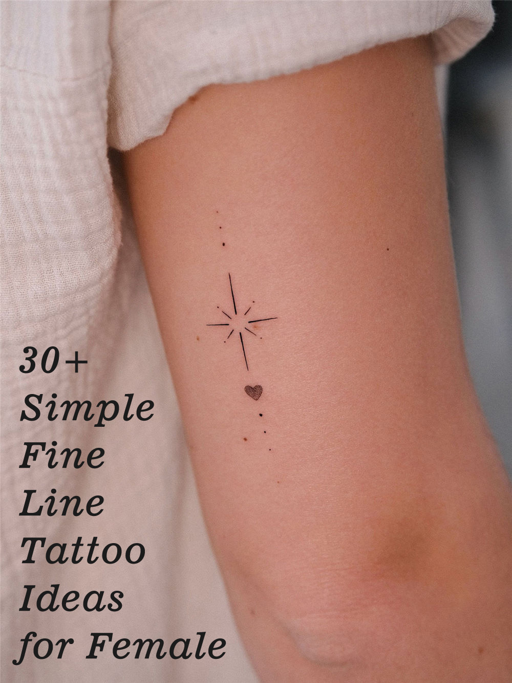 30+ Simple Fine Line Tattoo Ideas for Female