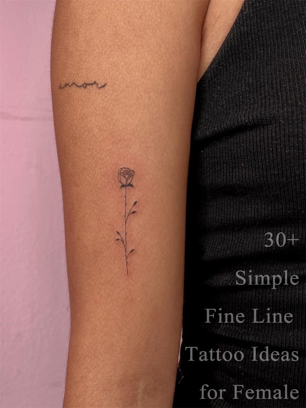 30+ Simple Fine Line Tattoo Ideas for Female
