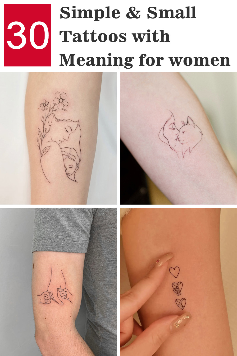 30 Simple and Small Tattoos With Meaning for Women