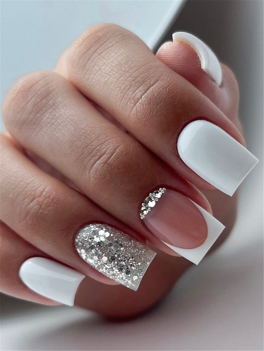 30+ Simple and Classy Wedding Nails For Bride