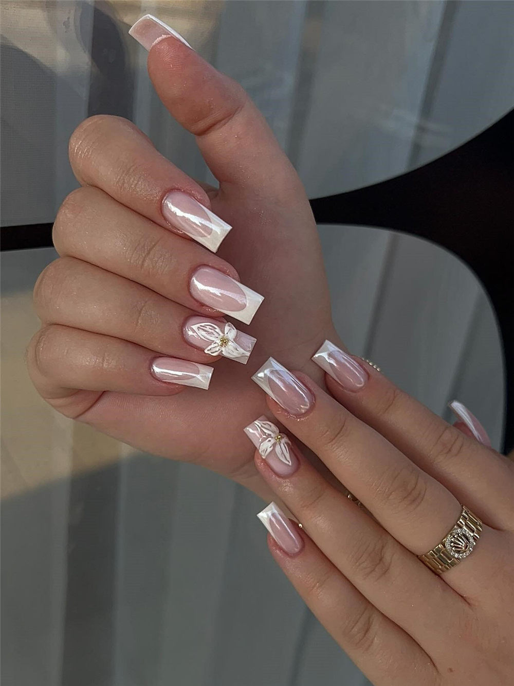 30+ Simple and Classy Wedding Nails For Bride