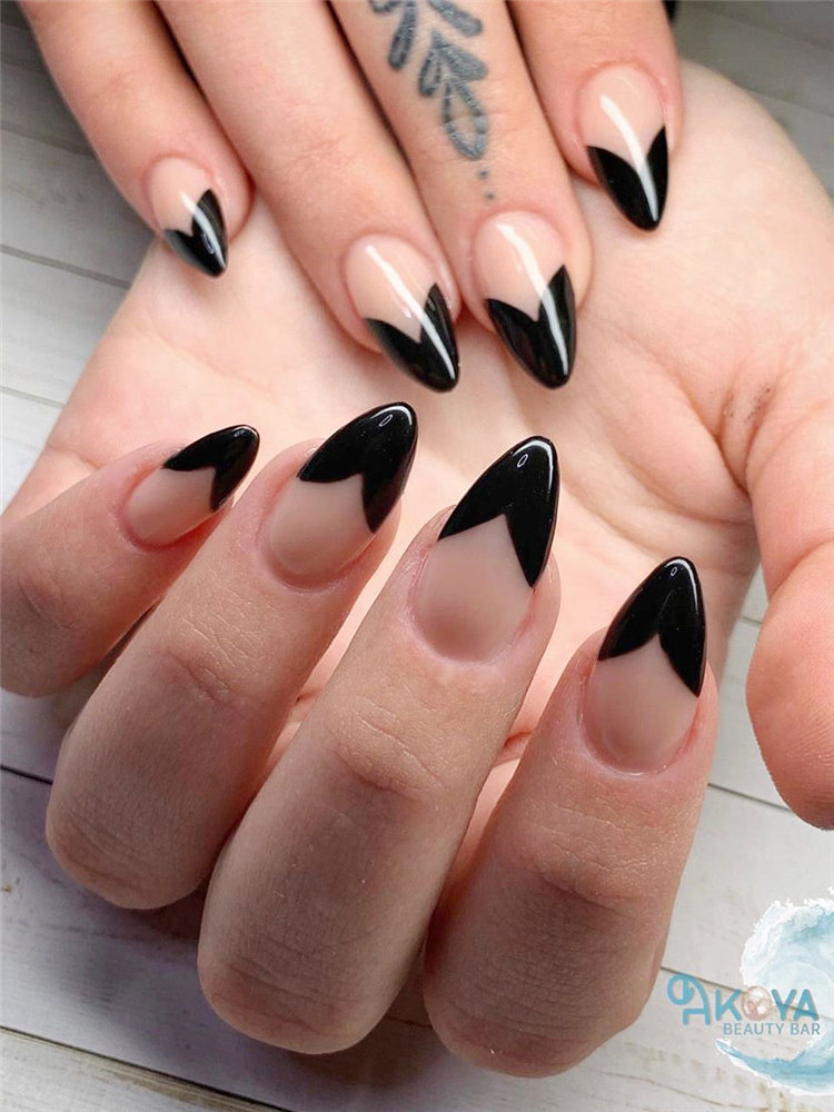 french nail designs ideas, include glitter nails, short nails, and long nails designs and more. If you want to manicure, you can browse our website from time to time. #frenchtipnails #frenchnails #nailart