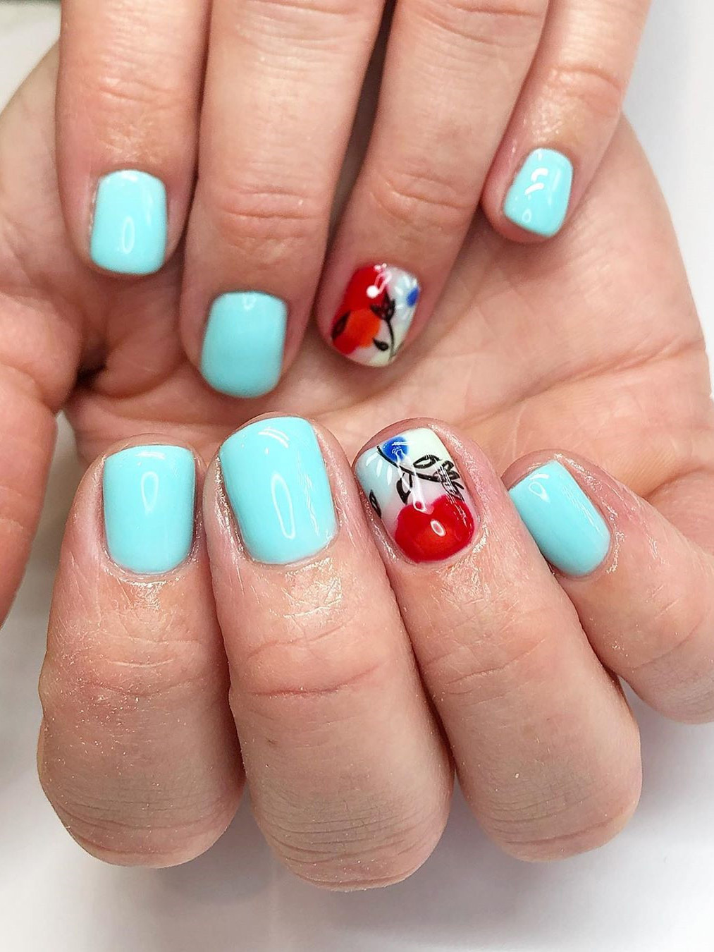 Summer nail ideas: we have put together 50 of the best summer nails. There is something for everyone from light and bright to bold to sparkling glitter. #summernailideas #summernails #nails2021trends